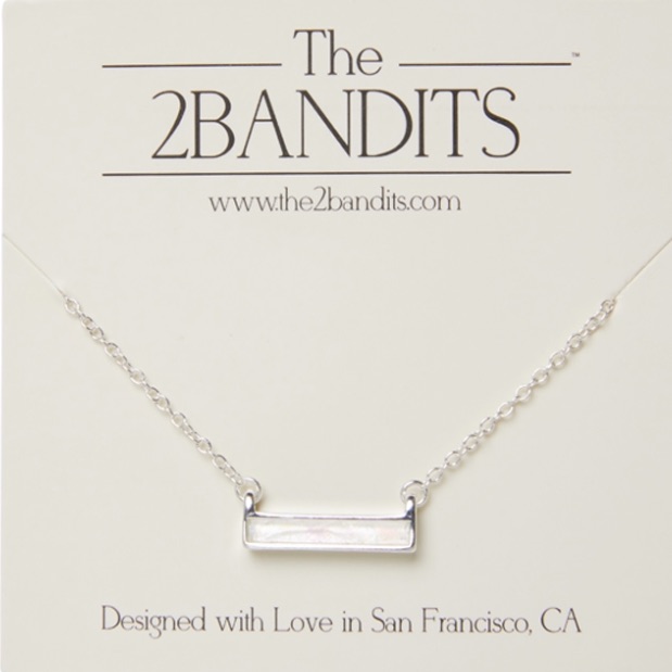 Opal Bar Necklace